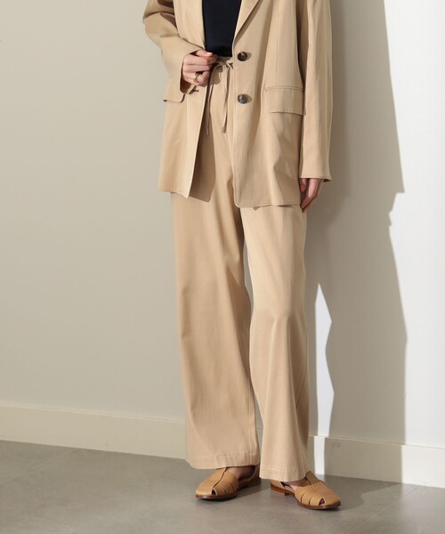 Demi-Luxe BEAMS(デミルクス ビームス)の「Demi-Luxe BEAMS / フィブリル イージーパンツ(その他パンツ・レディース・ブラック/ベージュ・36/38)」の12枚目の写真