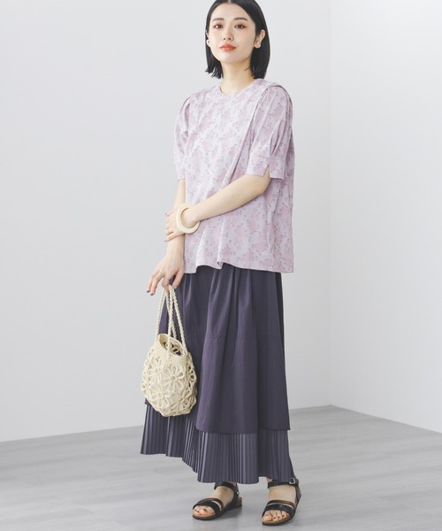 BEAMS HEART(ビームスハート)の「フラワー ペーパー バッグ(トートバッグ・レディース・ベージュ/オフホワイト/ライム/グレー/ブラウン系その他3/オレンジ/ピンク/ブラック系その他3/ミント/チャコールグレー・FREE)」の11枚目の写真