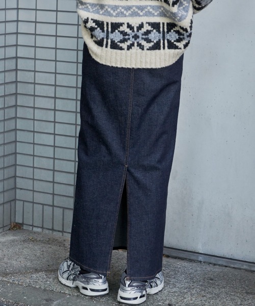 デニムIラインスカート（スカート）｜Auntie Rosa Holiday（アンティローザホリデー）