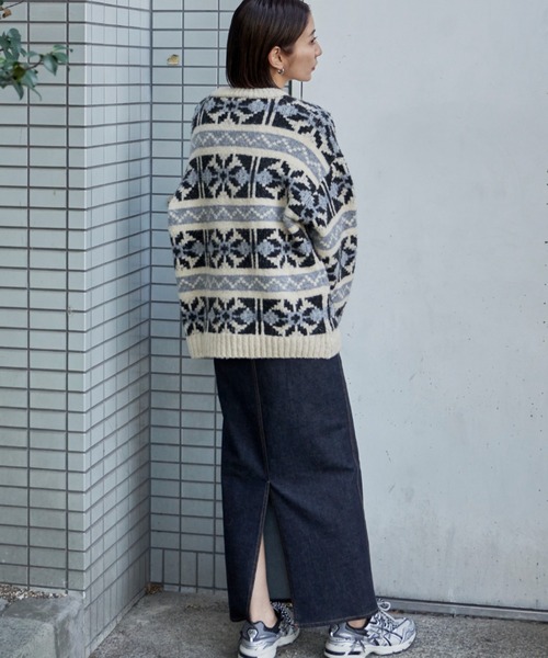 デニムIラインスカート（スカート）｜Auntie Rosa Holiday（アンティローザホリデー）