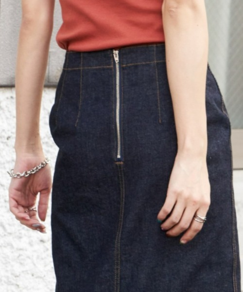 デニムIラインスカート（スカート）｜Auntie Rosa Holiday（アンティローザホリデー）