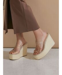 RESEXXY | クリアウェッジサンダル(サンダル)