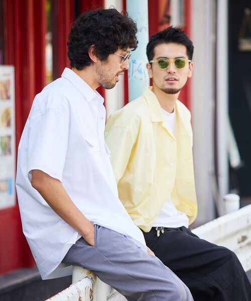 5525Gallery（ゴーゴーニーゴーギャラリー）の「SHIRT FIRSTHAND by 5525gallery/シャツファーストハンド バイ 5525ギャラリー ShortSleeve 2pocket SHIRT / ショートスリーブ2ポケットシャツ（シャツ/ブラウス・メンズ・ホワイト/ブラック/グレー/ブルー・M/L）」の17枚目の写真