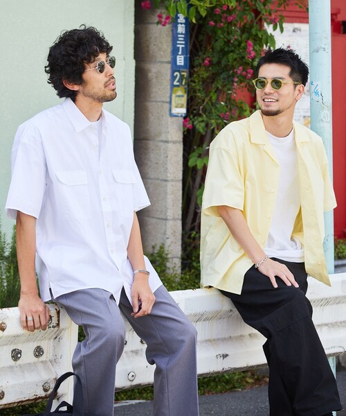 5525Gallery（ゴーゴーニーゴーギャラリー）の「SHIRT FIRSTHAND by 5525gallery/シャツファーストハンド バイ 5525ギャラリー ShortSleeve 2pocket SHIRT / ショートスリーブ2ポケットシャツ（シャツ/ブラウス・メンズ・ホワイト/ブラック/グレー/ブルー・M/L）」の7枚目の写真
