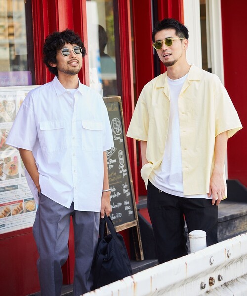 5525Gallery（ゴーゴーニーゴーギャラリー）の「SHIRT FIRSTHAND by 5525gallery/シャツファーストハンド バイ 5525ギャラリー ShortSleeve 2pocket SHIRT / ショートスリーブ2ポケットシャツ（シャツ/ブラウス・メンズ・ホワイト/ブラック/グレー/ブルー・M/L）」の5枚目の写真
