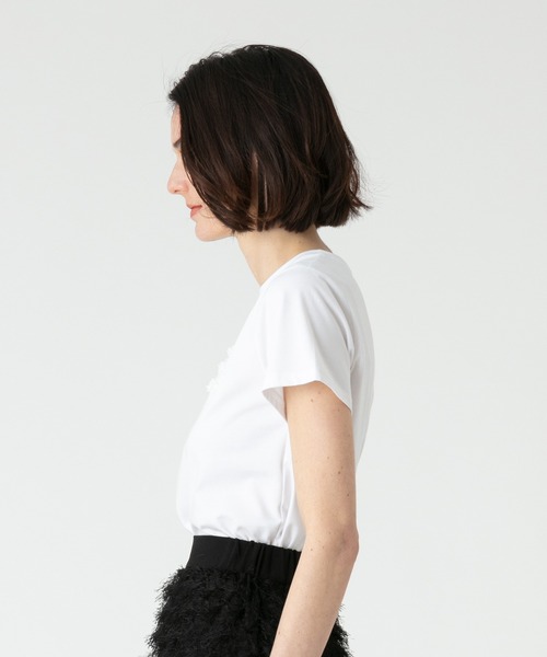 LOULOU WILLOUGHBY(ルルウィルビー)の「【LOULOU WILLOUGHBY】NUAGE T(Tシャツ/カットソー・レディース・オフホワイト/ラベンダー・2)」の9枚目の写真