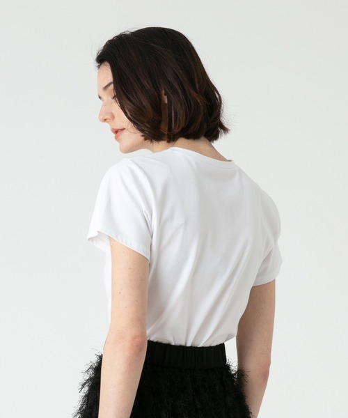 LOULOU WILLOUGHBY(ルルウィルビー)の「【LOULOU WILLOUGHBY】NUAGE T(Tシャツ/カットソー・レディース・オフホワイト/ラベンダー・2)」の10枚目の写真