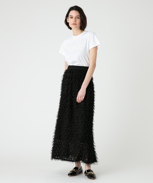 LOULOU WILLOUGHBY(ルルウィルビー)の「【LOULOU WILLOUGHBY】NUAGE T(Tシャツ/カットソー・レディース・オフホワイト/ラベンダー・2)」の12枚目の写真