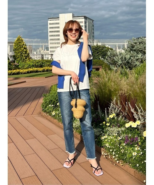 LOULOU WILLOUGHBY(ルルウィルビー)の「【LOULOU WILLOUGHBY】NUAGE T(Tシャツ/カットソー・レディース・オフホワイト/ラベンダー・2)」の14枚目の写真