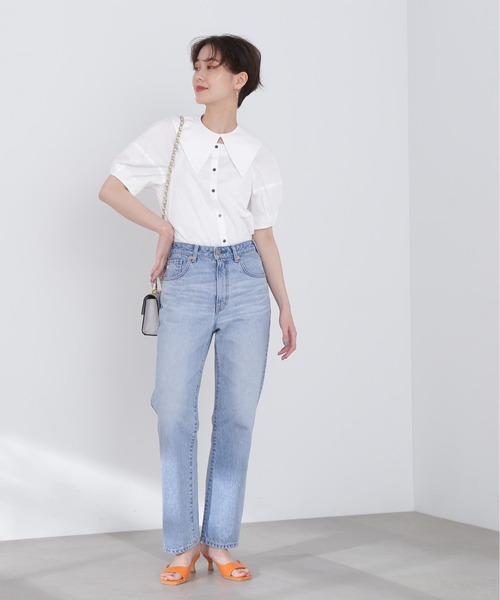 N.（N. Natural Beauty Basic）（エヌエヌナチュラルビューティーベーシック）の「◆２ＷＡＹポイントカラーブラウス（シャツ/ブラウス・レディース・ブラック/オフホワイト・MEDIUM）」の15枚目の写真