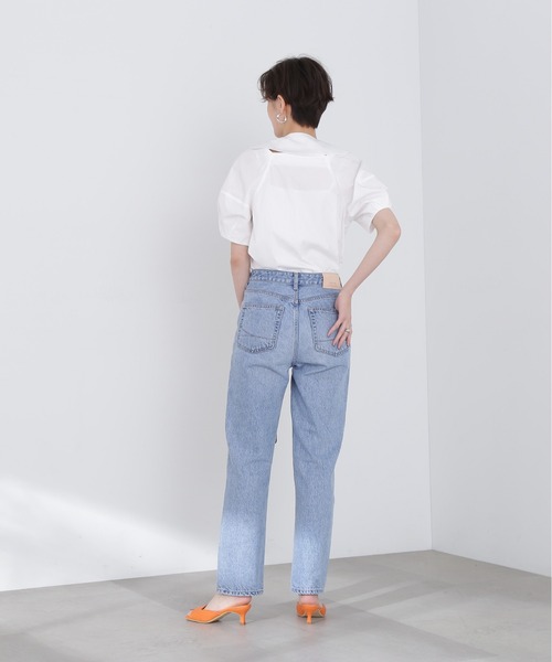 N.（N. Natural Beauty Basic）（エヌエヌナチュラルビューティーベーシック）の「◆２ＷＡＹポイントカラーブラウス（シャツ/ブラウス・レディース・ブラック/オフホワイト・MEDIUM）」の17枚目の写真