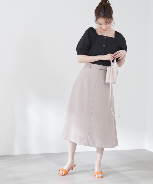 N.（N. Natural Beauty Basic）（エヌエヌナチュラルビューティーベーシック）の「◆２ＷＡＹポイントカラーブラウス（シャツ/ブラウス・レディース・ブラック/オフホワイト・MEDIUM）」の19枚目の写真