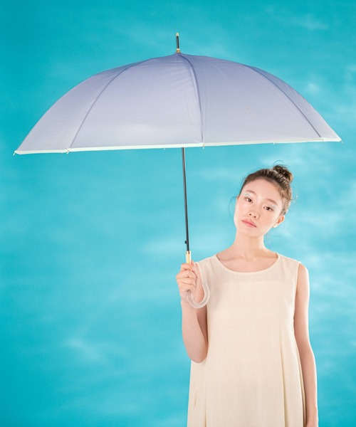 Wpc.（ダブリュピーシー）の「Wpc./ダブリュピーシー ビニール傘 コスメティックアンブレラ PT-WN01-001（長傘・レディース・パープル/ピンク/ブルー・61cm）」の2枚目の写真