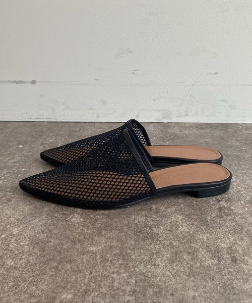 DouDou(ドゥドゥ)の「メッシュミュール(サンダル・レディース・ブラック/ベージュ・24.5cm/23.5cm)」の10枚目の写真