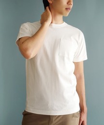 zootie | 【汗が染みない シンプルTシャツ】 汗しみない クルーネック ポケット Tシャツ［メンズ］ 汗染み防止(Tシャツ/カットソー)