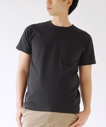 【汗が染みない シンプルTシャツ】 汗しみない クルーネック ポケット Tシャツ［メンズ］ 汗染み防止