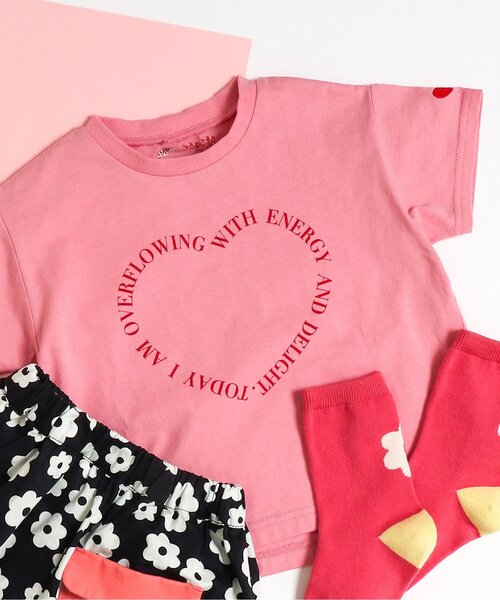 apres les cours(アプレレクール)の「4柄アソートロゴTシャツ(Tシャツ/カットソー・キッズ・オフホワイト/ピンク/ラベンダー/グリーン・80/90/100/110/120/130)」の4枚目の写真