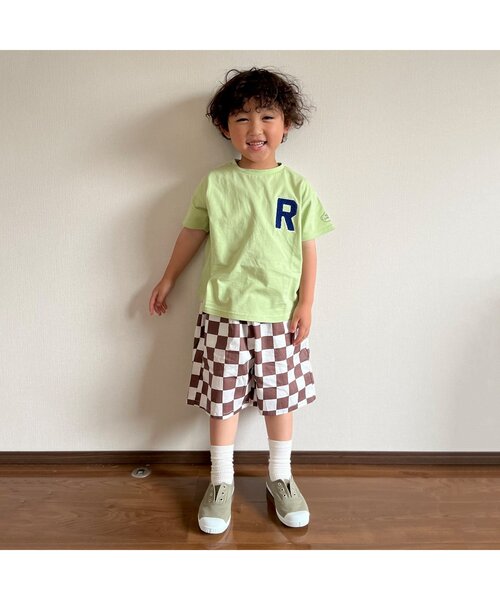 apres les cours(アプレレクール)の「4柄アソートロゴTシャツ(Tシャツ/カットソー・キッズ・オフホワイト/ピンク/ラベンダー/グリーン・80/90/100/110/120/130)」の7枚目の写真