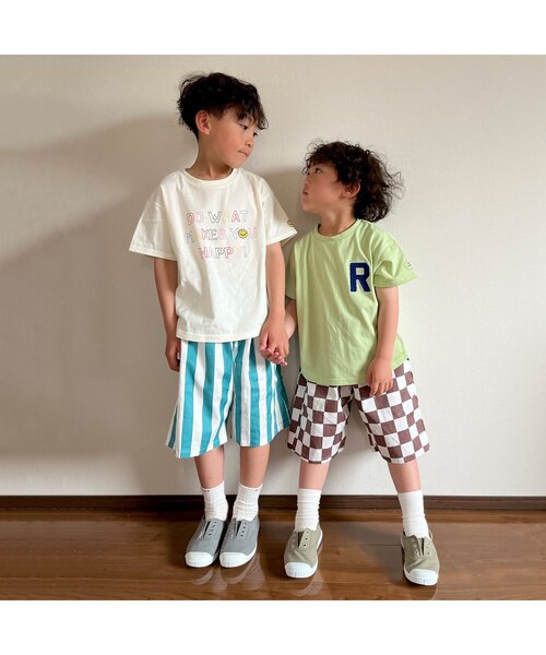 apres les cours(アプレレクール)の「4柄アソートロゴTシャツ(Tシャツ/カットソー・キッズ・オフホワイト/ピンク/ラベンダー/グリーン・80/90/100/110/120/130)」の13枚目の写真