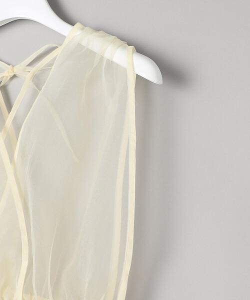 FREAK'S STORE(フリークスストア)の「シアーカシュクールノースリーブトップス/シアーカシュクールノースリーブトップス(シャツ/ブラウス・レディース・ブラック/ナチュラル/グレー・フリ-)」の19枚目の写真