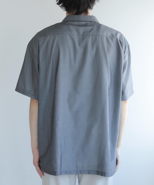 SENSE OF PLACE by URBAN RESEARCH（センスオブプレイスバイアーバンリサーチ）の「シアーシャンブレーオープンカラーシャツ（シャツ/ブラウス・メンズ・ホワイト/チャコールグレー/ライトブルー/オレンジ・MEDIUM/LARGE）」の15枚目の写真