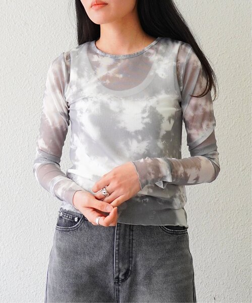VENCEEXCHANGE(ヴァンスエクスチェンジ)の「タイダイシアートップス(Tシャツ/カットソー・レディース・ブルー/グレー・M)」の17枚目の写真