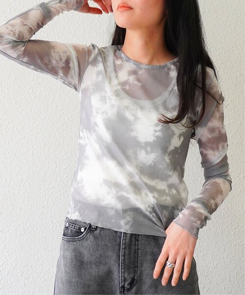 VENCEEXCHANGE(ヴァンスエクスチェンジ)の「タイダイシアートップス(Tシャツ/カットソー・レディース・ブルー/グレー・M)」の19枚目の写真