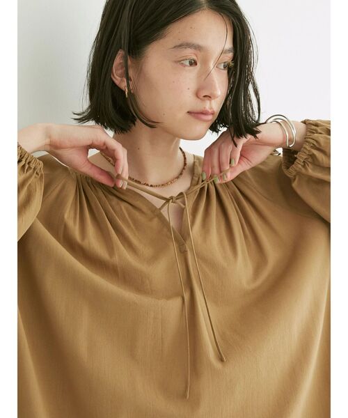 AMERICAN HOLIC（アメリカンホリック）の「スキッパーシアーワンピース（ワンピース・レディース・その他14/ベージュ/ブラック・M/L）」の21枚目の写真