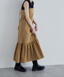リネンライクティアードワンピース