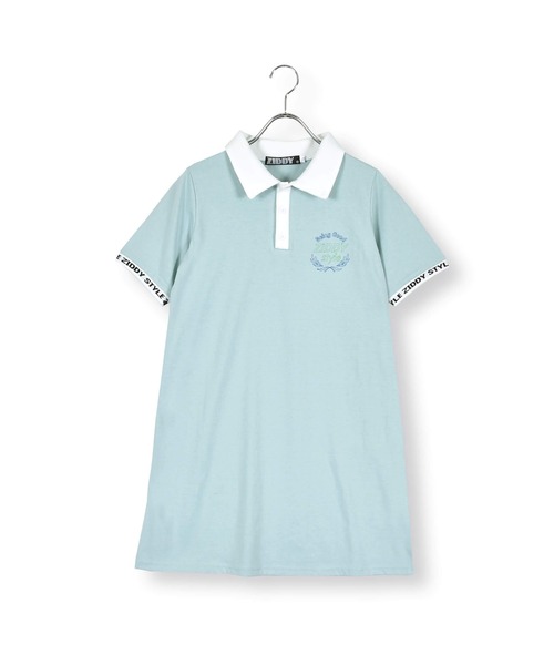 ZIDDY（ジディ）の「エンブレム刺繍入りポロワンピース(130~160cm)（ワンピース・キッズ・ブルー/グリーン・140/160/150/130）」の7枚目の写真