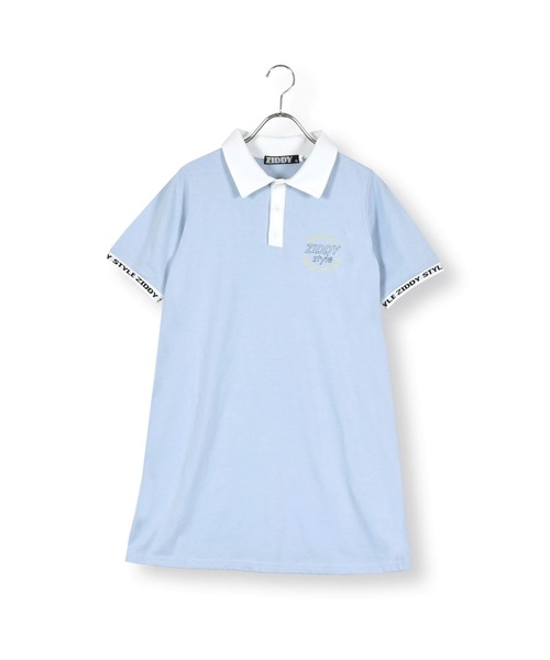 ZIDDY（ジディ）の「エンブレム刺繍入りポロワンピース(130~160cm)（ワンピース・キッズ・ブルー/グリーン・140/160/150/130）」の14枚目の写真