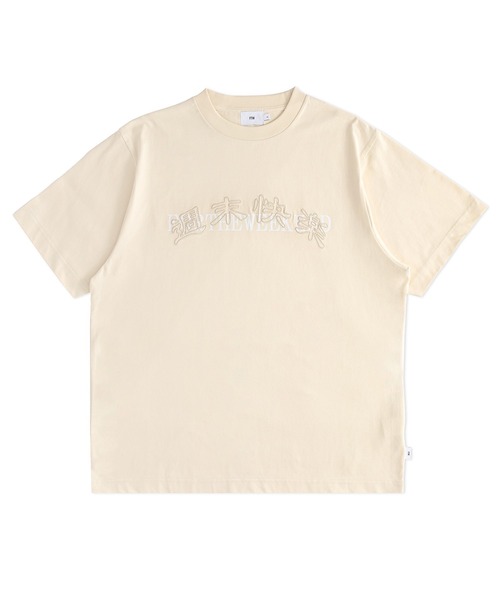 Vampire Weekend Tシャツ クリーム色 Mサイズ HOMME】sleeping cat ワンポイントTシャツ(カットソー・Tシャツ