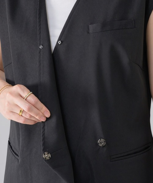 NEUNA（ヌナ）の「ノースリシンプルオールインワン/サロペット（サロペット/オーバーオール・レディース・アイボリー/ブラック・SMALL/MEDIUM/LARGE）」の22枚目の写真