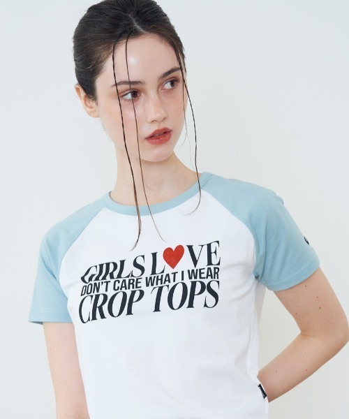 FANCY CLUB(ファンシークラブ)の「A'GEM/9 × .kom『 FANCY CLUB/ファンシークラブ』 COMELY RAGLAN TEE/カムリーラグラン 半袖カットソー(Tシャツ/カットソー・レディース・ブラック/ブルー・FREE)」の17枚目の写真