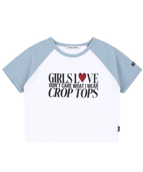 FANCY CLUB(ファンシークラブ)の「A'GEM/9 × .kom『 FANCY CLUB/ファンシークラブ』 COMELY RAGLAN TEE/カムリーラグラン 半袖カットソー(Tシャツ/カットソー・レディース・ブラック/ブルー・FREE)」の4枚目の写真