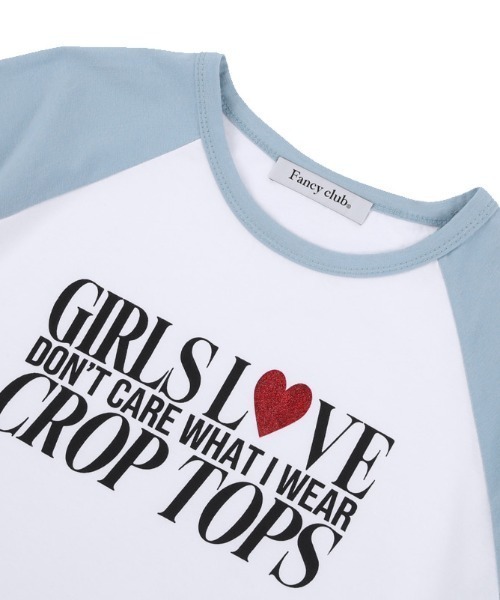 FANCY CLUB(ファンシークラブ)の「A'GEM/9 × .kom『 FANCY CLUB/ファンシークラブ』 COMELY RAGLAN TEE/カムリーラグラン 半袖カットソー(Tシャツ/カットソー・レディース・ブラック/ブルー・FREE)」の11枚目の写真