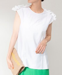 NOLLEY’S | ショルダータックフリルプルオーバーカットソー(Tシャツ/カットソー)