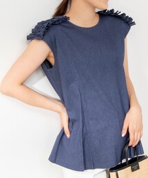 NOLLEY’S | ショルダータックフリルプルオーバーカットソー(Tシャツ/カットソー)