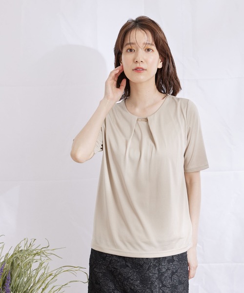 Jayro(ジャイロ)の「サテン ボールドバープルオーバー(Tシャツ/カットソー・レディース・ブラック/ベージュ/グレー/ホワイト系その他・M)」の11枚目の写真