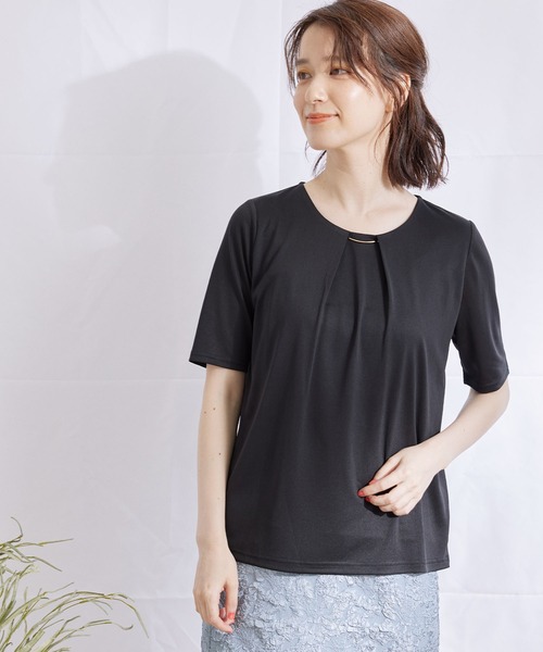 Jayro(ジャイロ)の「サテン ボールドバープルオーバー(Tシャツ/カットソー・レディース・ブラック/ベージュ/グレー/ホワイト系その他・M)」の14枚目の写真