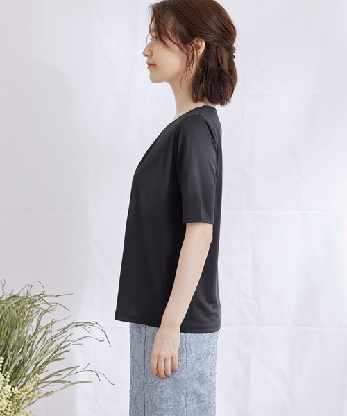 Jayro(ジャイロ)の「サテン ボールドバープルオーバー(Tシャツ/カットソー・レディース・ブラック/ベージュ/グレー/ホワイト系その他・M)」の18枚目の写真