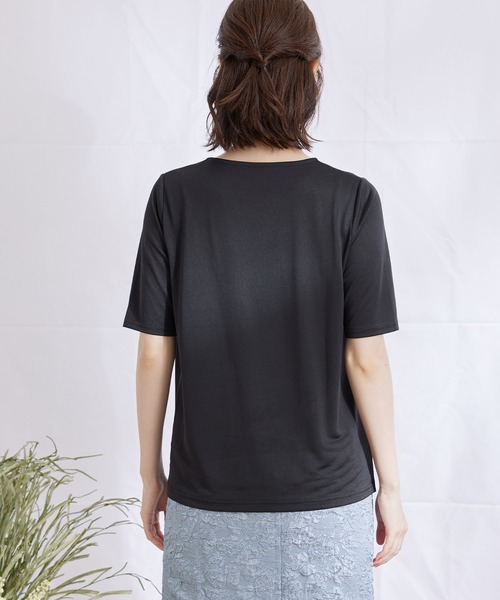 Jayro(ジャイロ)の「サテン ボールドバープルオーバー(Tシャツ/カットソー・レディース・ブラック/ベージュ/グレー/ホワイト系その他・M)」の19枚目の写真