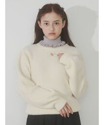 merry jenny | petit ribbonモヘヤライクニットtops(ニット/セーター)