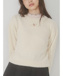 merry jenny | petit ribbonモヘヤライクニットtops(ニット/セーター)