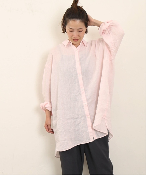 手洗い可 / No.66フレンチリネンビッグスキッパー（シャツ