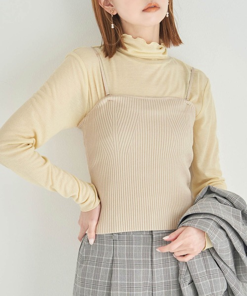 ROPE' PICNIC（ロペピクニック）の「RENU/ビスチェ（ベスト・レディース・ブラック/グレー/キナリ・38）」の18枚目の写真