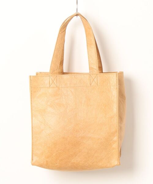 MOUSSY（マウジー）の「PAPER LIKE SHOPPERS バッグ（ハンドバッグ・レディース・ベージュ/シルバー・FREE）」の20枚目の写真