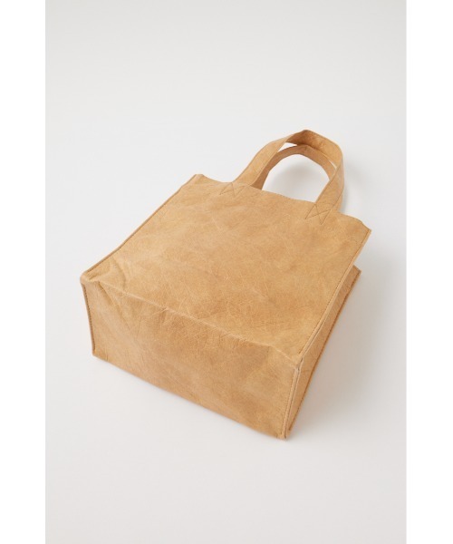 MOUSSY（マウジー）の「PAPER LIKE SHOPPERS バッグ（ハンドバッグ・レディース・ベージュ/シルバー・FREE）」の3枚目の写真