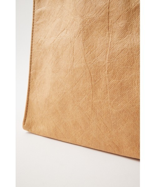 MOUSSY（マウジー）の「PAPER LIKE SHOPPERS バッグ（ハンドバッグ・レディース・ベージュ/シルバー・FREE）」の18枚目の写真