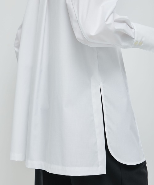 STUDIOUS（ステュディオス）の「【STUDIOUS/ステュディオス】フロントピンタックマルチウェイロングシャツ（シャツ/ブラウス・レディース・オフホワイト/ストライプ・FREE）」の20枚目の写真